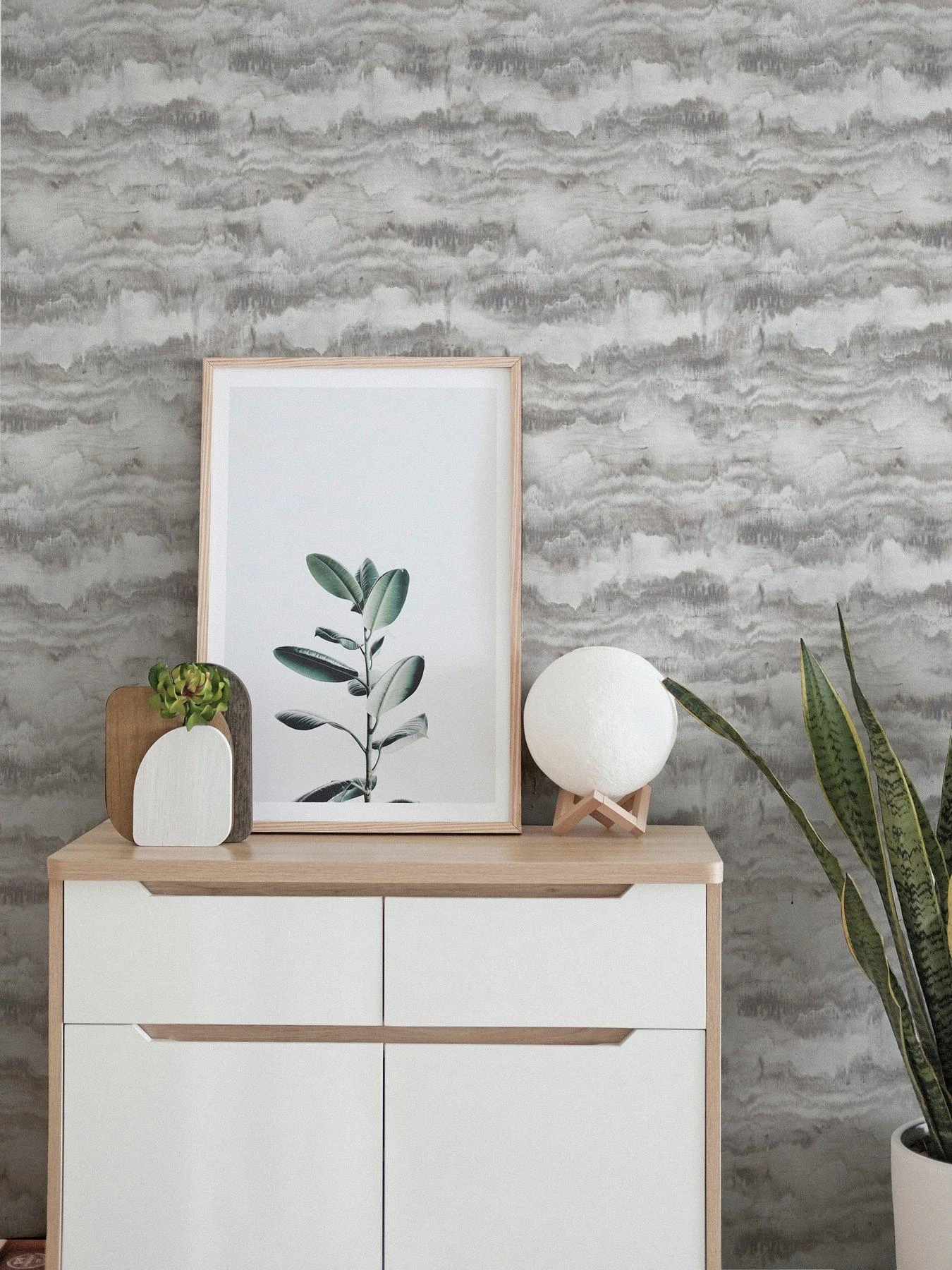 ARTHOUSE Painted Canvas Grey Wallpaper 4 ARTHOUSE Painted Canvas Grey Wallpaper - Image 2