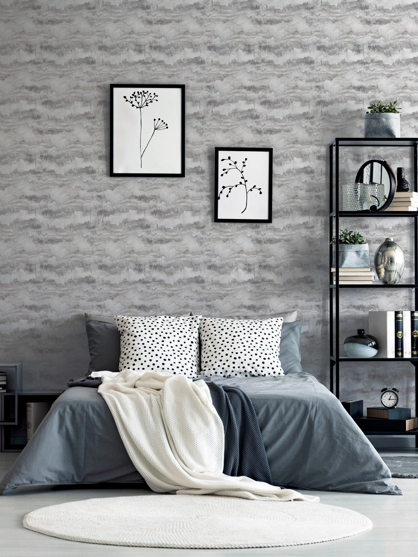 ARTHOUSE Painted Canvas Grey Wallpaper 8 ARTHOUSE Painted Canvas Grey Wallpaper - Image 6