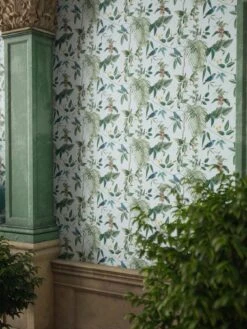 ARTHOUSE Exotic Garden Blue Wallpaper -Oleu Furniture Shop VJ0O4 SQ4 0000000099 N A SLd2
