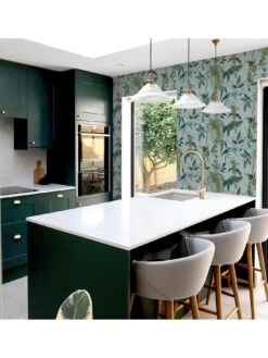 ARTHOUSE Exotic Garden Blue Wallpaper -Oleu Furniture Shop VJ0O4 SQ7 0000000099 N A RSr