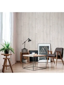 Fine Décor Urban Walls Lumber Wood Wallpaper In White -Oleu Furniture Shop VJ5O5 SQ5 0000000005 GREY SLd3