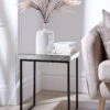 Very Home Anya Mirrored Side Table -Oleu Furniture Shop VJAOU SQ1 0000006149 MIRROR BLACK RSr