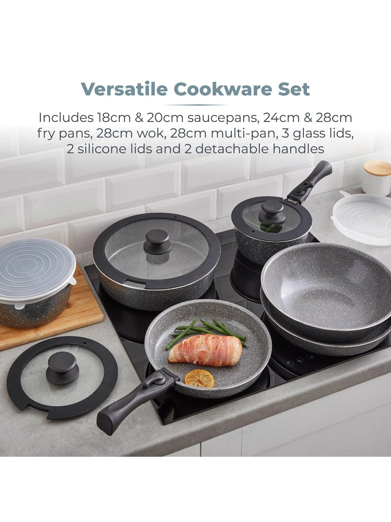 Tower Freedom Cerastone 13 Piece Cookware Set 5 Tower Freedom Cerastone 13 Piece Cookware Set - Image 3