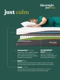 Silentnight Just Sleep Calm Memory 1000 Pocket Mattress 16 Silentnight Just Sleep Calm Memory 1000 Pocket Mattress -Oleu Furniture Shop VJL1K SQ7 0000000013 WHITE DGy