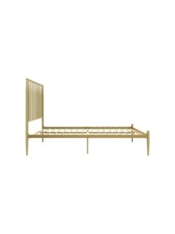 Dorel Home Giulia Modern Double Metal Bed Frame - Gold -Oleu Furniture Shop VJWQK SQ5 0000000036 GOLD SLd1