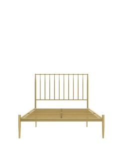 Dorel Home Giulia Modern King Metal Bed Frame - Gold -Oleu Furniture Shop VJWQL SQ3 0000000036 GOLD SLa