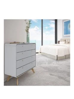 Dorel Home Cassie 4 Drawer Chest 11 Dorel Home Cassie 4 Drawer Chest -Oleu Furniture Shop VJWQM SQ3 0000000311 GREY OAK SLa