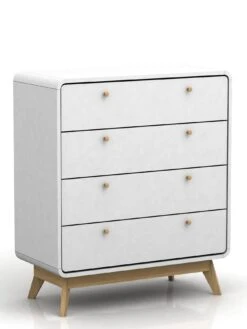 Dorel Home Cassie 4 Drawer Chest - White/Oak 12 Dorel Home Cassie 4 Drawer Chest - White/Oak -Oleu Furniture Shop VJWQR SQ4 0000000010 WHITE OAK SLd