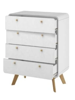 Dorel Home Cassie 4 Drawer Chest - White/Oak 14 Dorel Home Cassie 4 Drawer Chest - White/Oak -Oleu Furniture Shop VJWQR SQ6 0000000010 WHITE OAK SLd2
