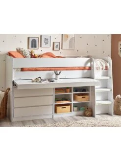 Julian Bowen Vespa Mid Sleeper Bed 8 Julian Bowen Vespa Mid Sleeper Bed -Oleu Furniture Shop VJXN5 SQ2 0000000013 WHITE RSr