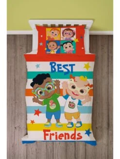 Cocomelon Coco Melon Friends Junior Duvet Set - Multi -Oleu Furniture Shop VK2CZ SQ3 0000000029 MULTI SLd