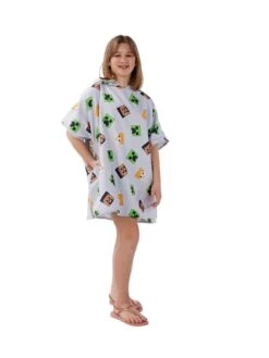 Minecraft Hooded Towel Medium -Oleu Furniture Shop VK2DD SQ4 0000000029 MULTI SLd1