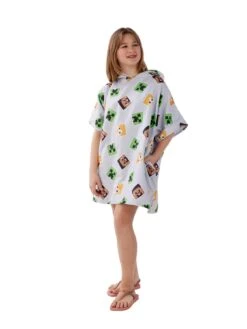 Minecraft Hooded Towel Medium -Oleu Furniture Shop VK2DD SQ6 0000000029 MULTI SLd3