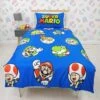Mario Nintendo Continue Single Rotary Duvet Cover Set - Multi -Oleu Furniture Shop VK2DI SQ1 0000000029 MULTI RSr