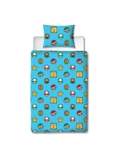 Mario Nintendo Continue Single Rotary Duvet Cover Set - Multi -Oleu Furniture Shop VK2DI SQ3 0000000029 MULTI SLd