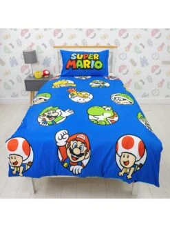 Mario Nintendo Continue Single Rotary Duvet Cover Set - Multi -Oleu Furniture Shop VK2DI SQ4 0000000029 MULTI SLd1