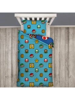 Mario Nintendo Continue Single Rotary Duvet Cover Set - Multi -Oleu Furniture Shop VK2DI SQ6 0000000029 MULTI SLd3