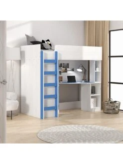 Very Home Miami Fresh High Sleeper With Mattress Options (Buy And SAVE!) - Blue -Oleu Furniture Shop VKCBP SQ3 0000000020 BLUE SLd
