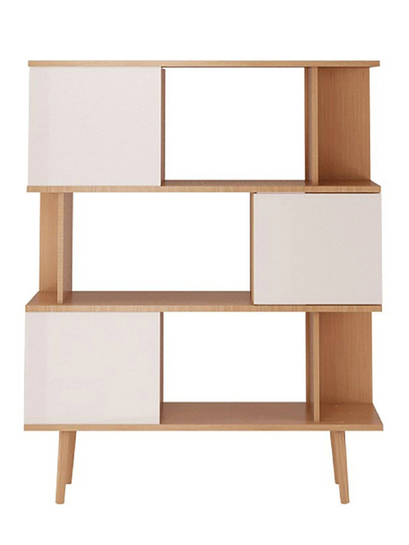 Alandra Bookcase - White/Oak 7 Alandra Bookcase - White/Oak - Image 5