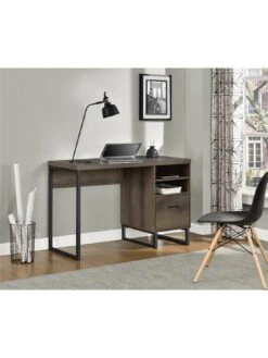 Candon Desk - Walnut -Oleu Furniture Shop VKEEQ SQ5 0000000007 WALNUT SLd2