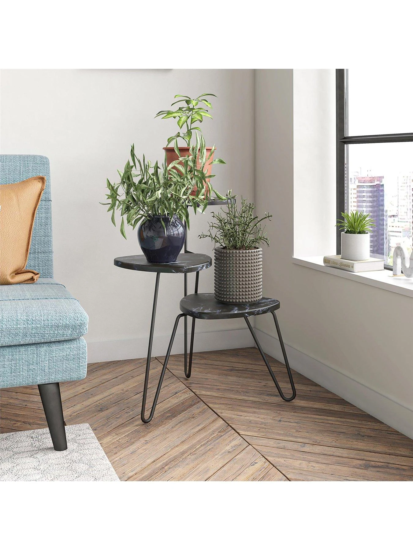 Novogratz Athena Plant Stand - Black 3 Novogratz Athena Plant Stand - Black