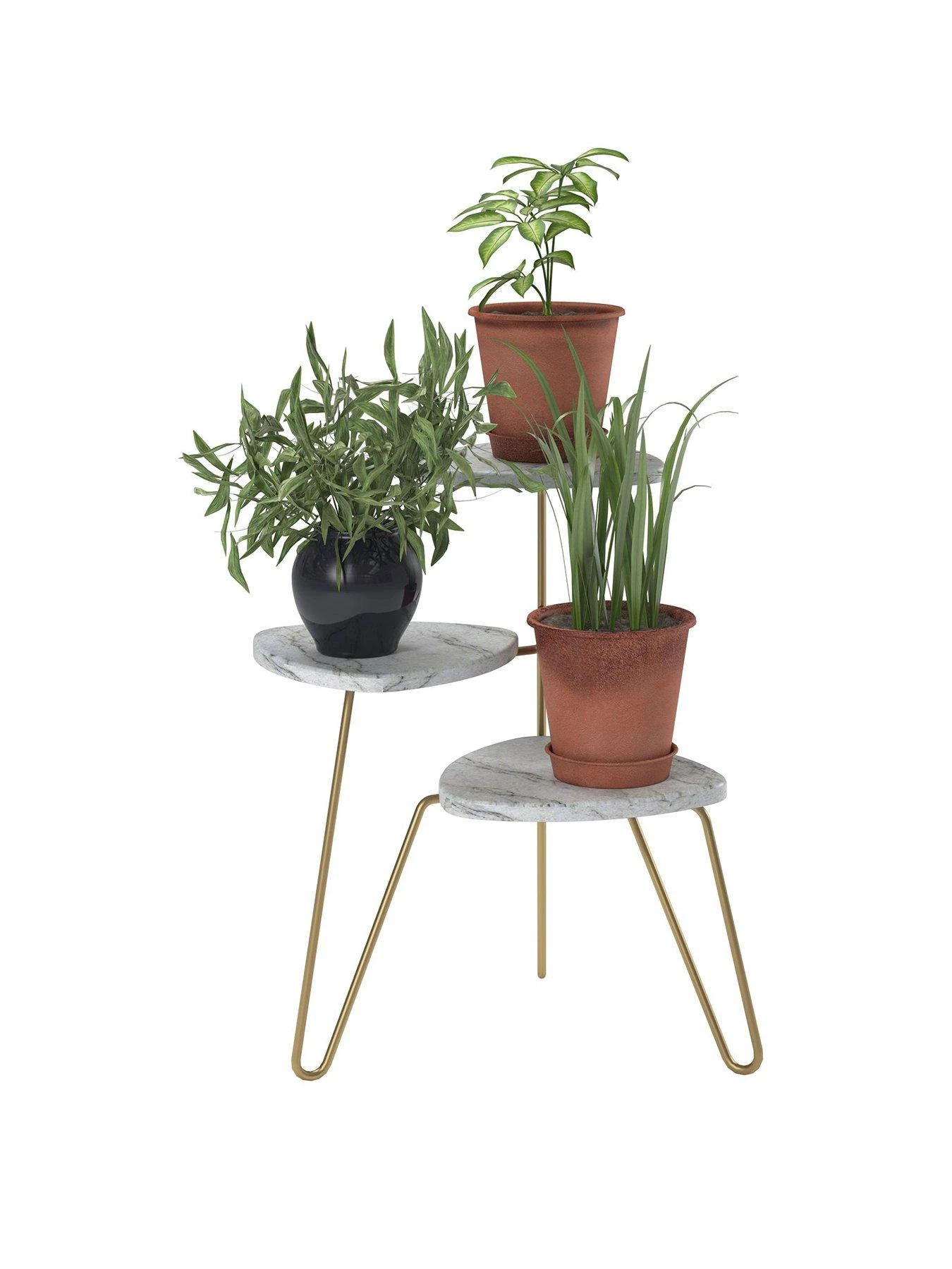 Novogratz Athena Plant Stand - White 3 Novogratz Athena Plant Stand - White - Image 2