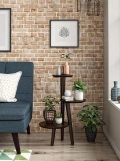 Novogratz Brittany Plant Stand -Oleu Furniture Shop VKEEY SQ5 0000000007 WALNUT SLd1