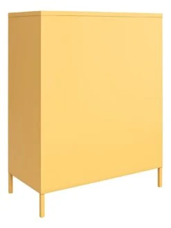 Novogratz Cache 2 Door Metal Locker Storage Cabinet -Oleu Furniture Shop VKEFO SQ5 0000000076 YELLOW SLd1