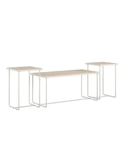 Queer Eye Dante Coffee Table and 2 End Tables Set - Natural 13 Queer Eye Dante Coffee Table and 2 End Tables Set - Natural -Oleu Furniture Shop VKEFP SQ5 0000000003 NATURAL SLd1