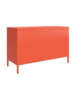 Novogratz Cache 2 Door Metal Locker Accent Cabinet - Orange 13 Novogratz Cache 2 Door Metal Locker Accent Cabinet - Orange -Oleu Furniture Shop VKEGT SQ5 0000000198 ORANGE SLd1