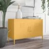 Novogratz Cache 2 Door Metal Locker Accent Cabinet - Yellow -Oleu Furniture Shop VKEGU SQ1 0000000076 YELLOW RSr