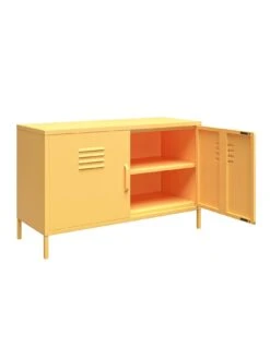 Novogratz Cache 2 Door Metal Locker Accent Cabinet - Yellow 12 Novogratz Cache 2 Door Metal Locker Accent Cabinet - Yellow -Oleu Furniture Shop VKEGU SQ4 0000000076 YELLOW SLd