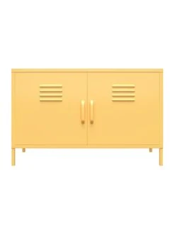 Novogratz Cache 2 Door Metal Locker Accent Cabinet - Yellow 15 Novogratz Cache 2 Door Metal Locker Accent Cabinet - Yellow -Oleu Furniture Shop VKEGU SQ7 0000000076 YELLOW DGy