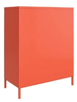 Novogratz Cache 2 Door Metal Locker Storage Cabinet - Orange 13 Novogratz Cache 2 Door Metal Locker Storage Cabinet - Orange -Oleu Furniture Shop VKEGW SQ5 0000000198 ORANGE SLd1