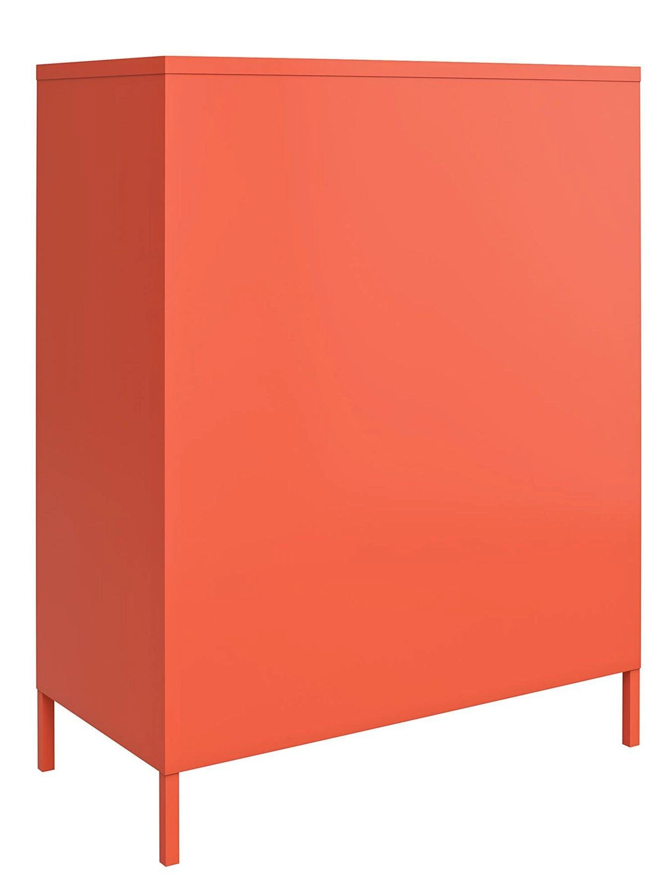 Novogratz Cache 2 Door Metal Locker Storage Cabinet - Orange 7 Novogratz Cache 2 Door Metal Locker Storage Cabinet - Orange - Image 5