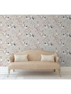 ARTHOUSE Blossom Cranes Natural And Pink Wallpaper -Oleu Furniture Shop VKEIG SQ5 0000000063 PINK SLd2