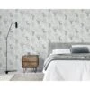 ARTHOUSE Etched Stag Grey Wallpaper
