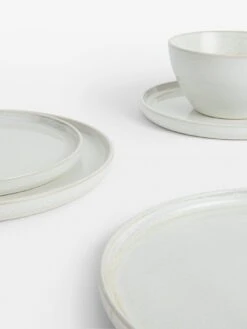 WATERSIDE White Reactive Glaze 12-Piece Dinner Set -Oleu Furniture Shop VKEIU SQ2 0000000088 NO COLOR SLd