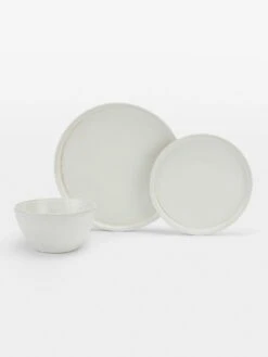 WATERSIDE White Reactive Glaze 12-Piece Dinner Set -Oleu Furniture Shop VKEIU SQ3 0000000088 NO COLOR SLd1