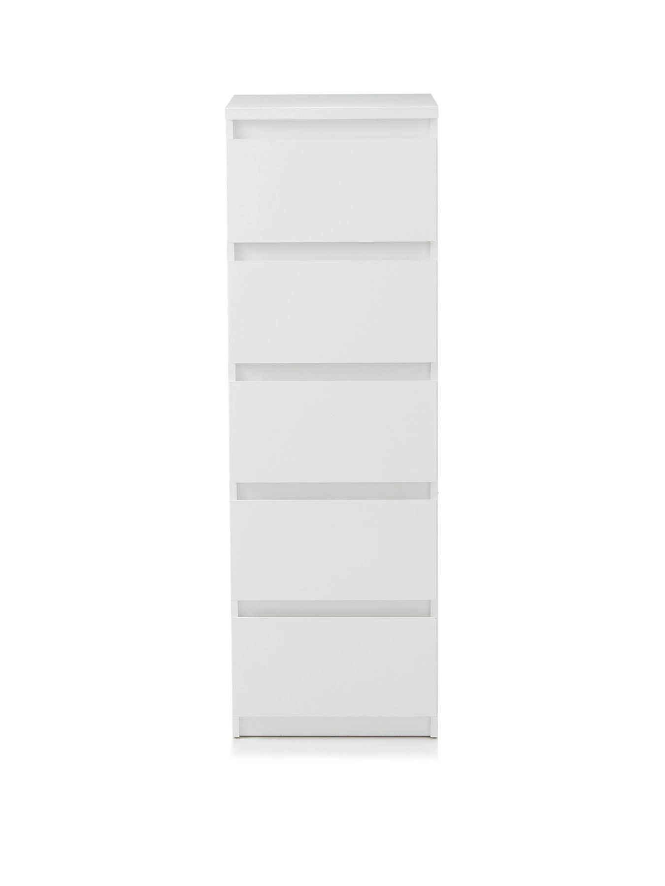 Everyday Lisson 5 Drawer Narrow Chest - White - FSC® Certified 4 Everyday Lisson 5 Drawer Narrow Chest - White - FSC® Certified - Image 2