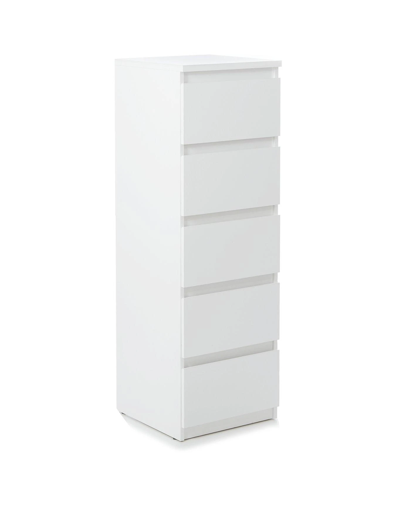 Everyday Lisson 5 Drawer Narrow Chest - White - FSC® Certified 5 Everyday Lisson 5 Drawer Narrow Chest - White - FSC® Certified - Image 3