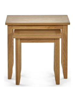 Julian Bowen Mallory Nest Of 2 Tables -Oleu Furniture Shop VKM46 SQ2 0000000006 OAK SLf