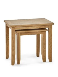 Julian Bowen Mallory Nest Of 2 Tables -Oleu Furniture Shop VKM46 SQ3 0000000006 OAK SLa