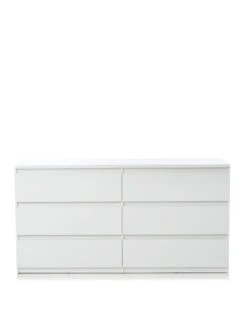 Everyday Lisson 6 Drawer Chest - White - FSC® Certified 10 Everyday Lisson 6 Drawer Chest - White - FSC® Certified -Oleu Furniture Shop VKM63 SQ3 0000000013 WHITE SLa