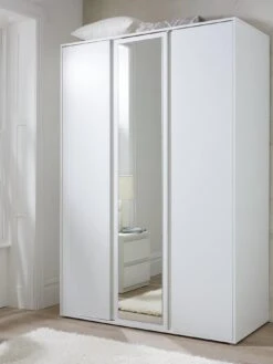 Everyday Lisson 3 Door Mirrored Wardrobe - White - FSC® Certified