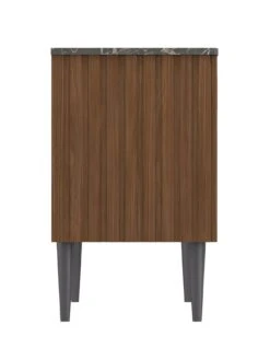 One Call Mabel Ready Assembled Compact Sideboard -Oleu Furniture Shop VKT52 SQ4 0000000007 WALNUT SLd