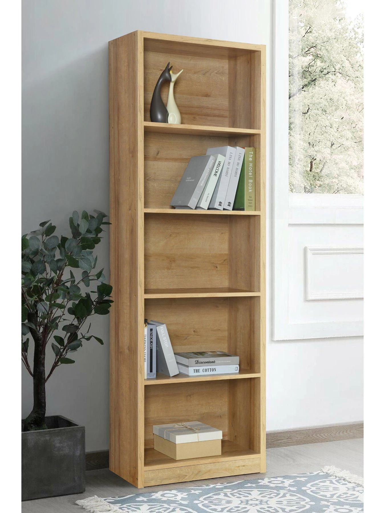 Everyday Metro Tall Wide Bookcase - Oak- FSC® Certified 3 Everyday Metro Tall Wide Bookcase - Oak- FSC® Certified