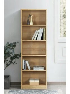 Everyday Metro Tall Wide Bookcase - Oak- FSC® Certified 11 Everyday Metro Tall Wide Bookcase - Oak- FSC® Certified -Oleu Furniture Shop VKYN9 SQ4 0000000006 OAK SLd