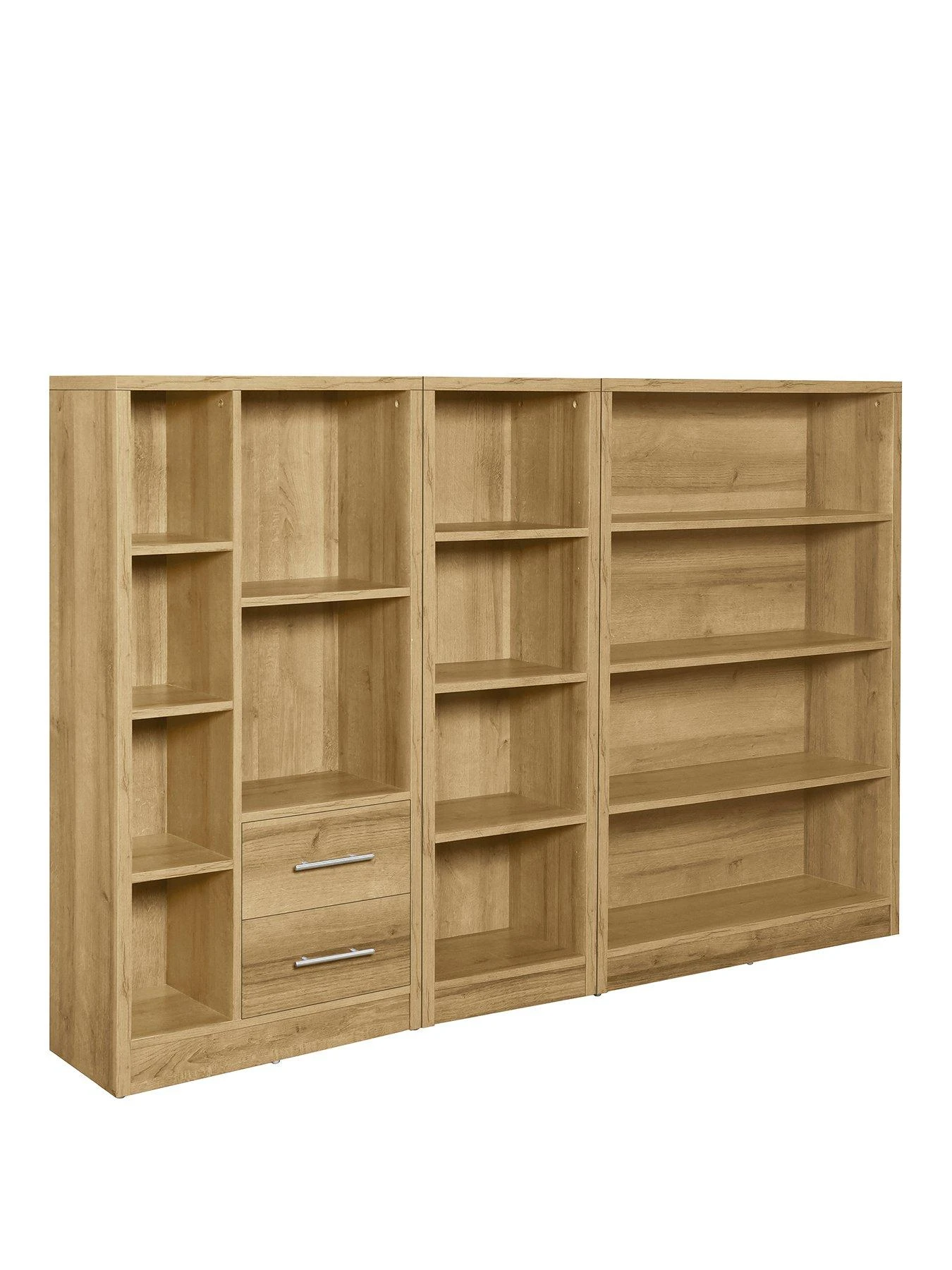 Everyday Metro 3 Piece Storage Bookcase Package - Oak - FSC® Certified 5 Everyday Metro 3 Piece Storage Bookcase Package - Oak - FSC® Certified - Image 3