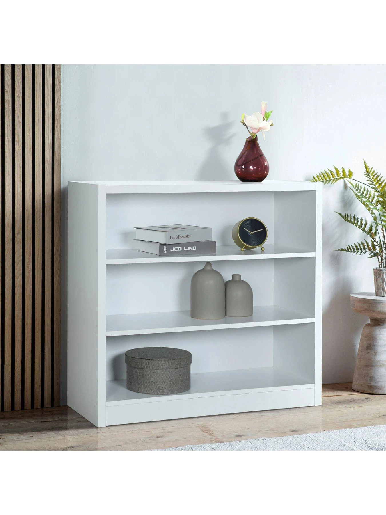 Everyday Metro Small Wide Bookcase - White - FSC® Certified 3 Everyday Metro Small Wide Bookcase - White - FSC® Certified